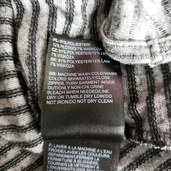 North Face Shirt Gray Striped Long Sleeve Beyond The Wall Split Back Top - Picture 7 of 9